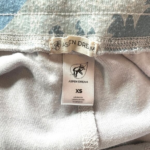 Aspen Dream Size XS Cozy Pajama Bottoms Rocky Mountain Blue Multicolor PJs Sleep - Picture 7 of 8
